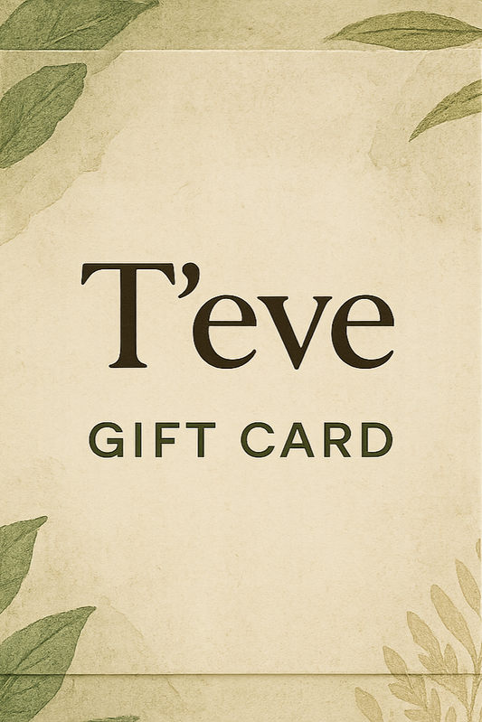 tarjetas de regalo logo T'eve natural vertical 2:3